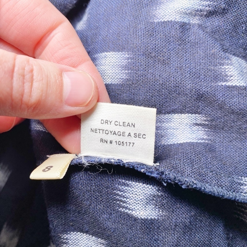 Ulla Johnson Blue White Indigo Ikat Print Corsica Dress - Picture 9 of 16